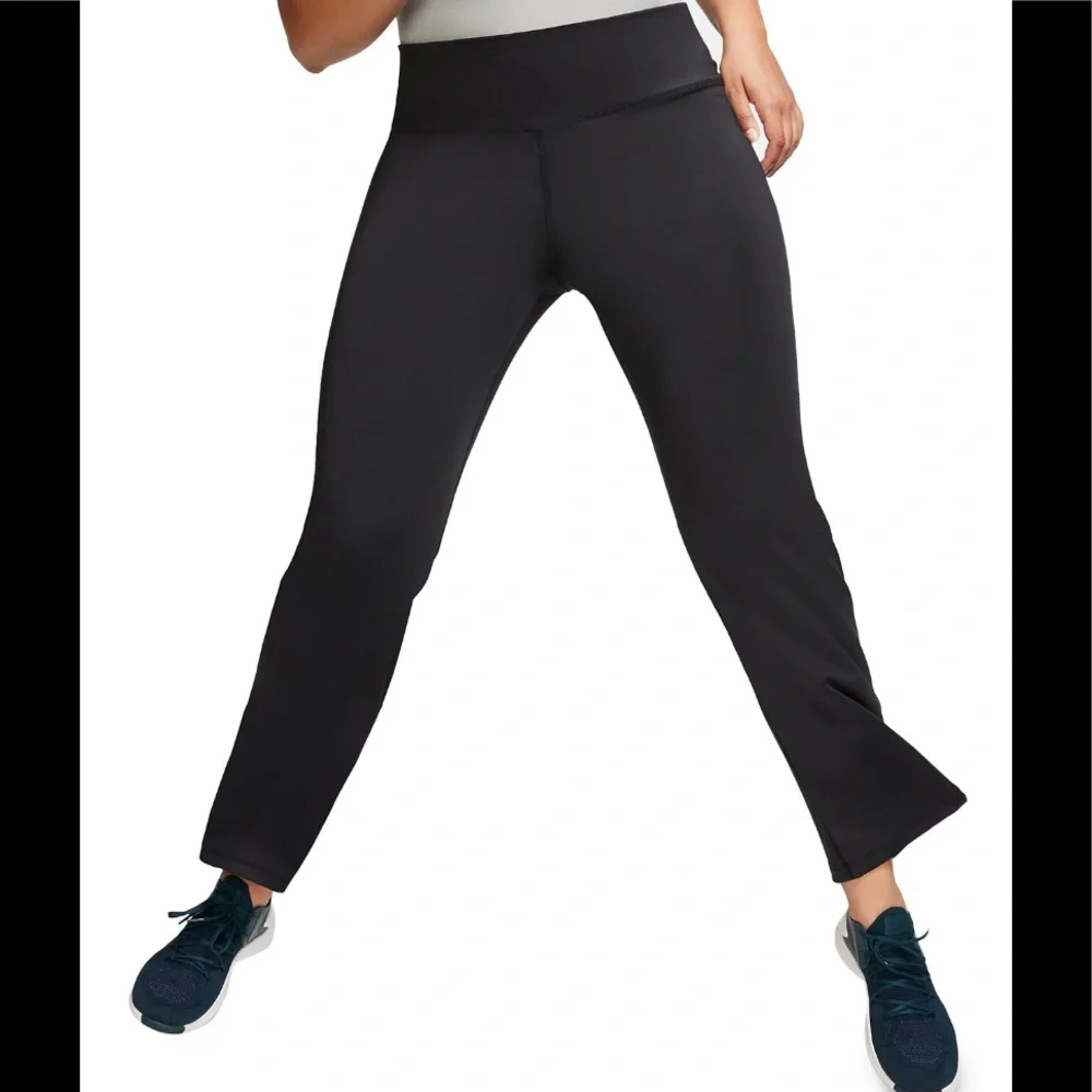 NWT! Nike Plus Size High-Rise Gym pants flare size 1X AV9807-010 - Picture 3 of 12